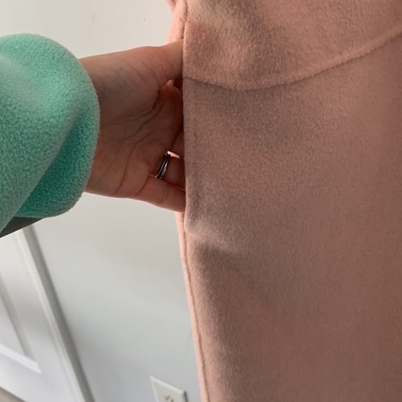 poncho with sleeves pink size small oversized pockets wool blend lagenlook gap‎ - Picture 3 of 10